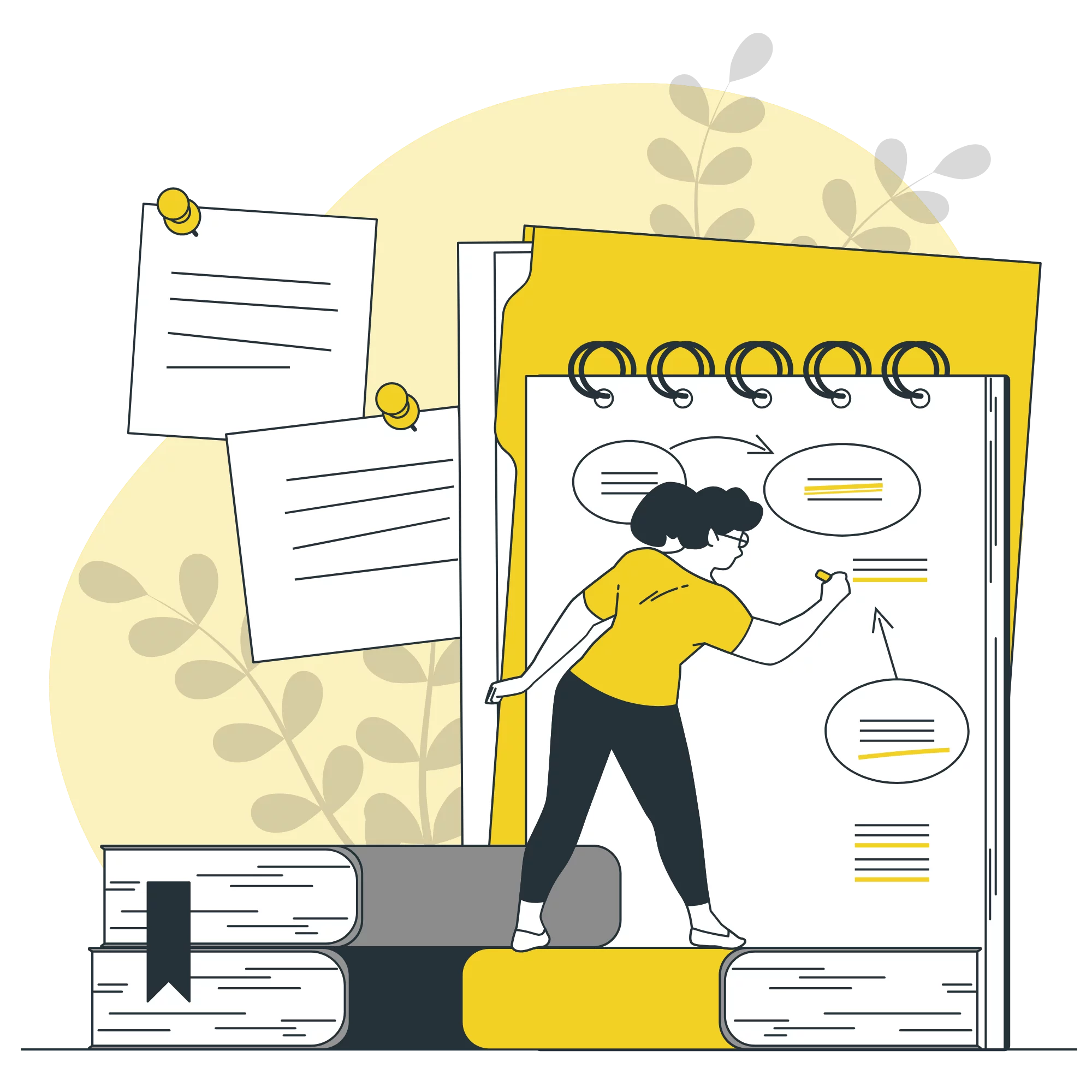 Illustration de l'atelier d'écriture